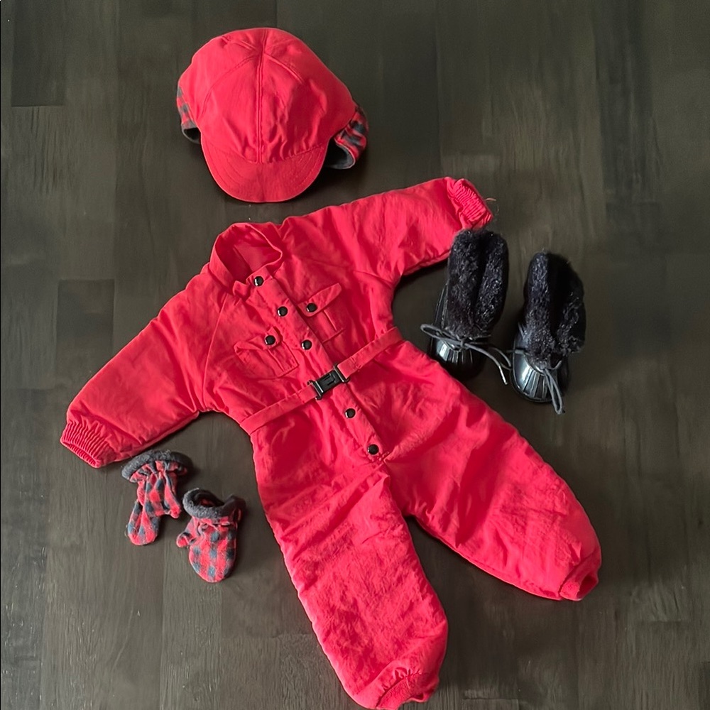 American Girl Red Winter Outfit Set
